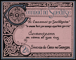 Membership card from Conradh na Gaeilge